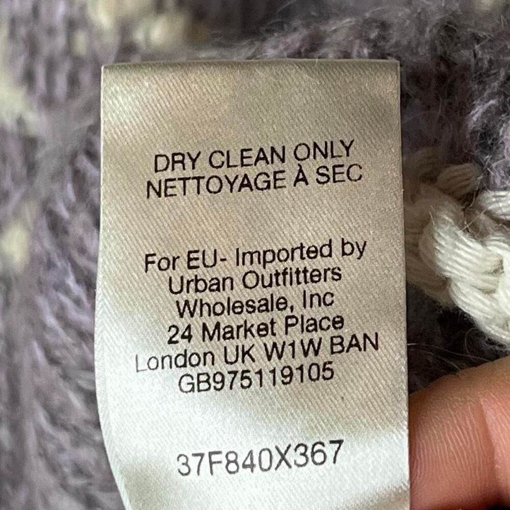 Free People White Moon Cardigan Unique Asymmetrical Boho Festival Mohair M / L - Picture 5 of 7
